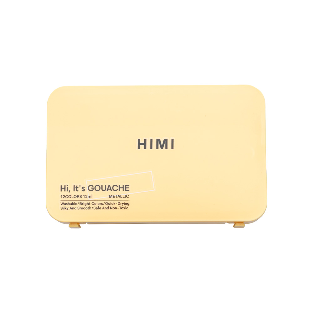 SET HIMI DE GOUACHE METALIZADA 12 COLORES 12ML - 2