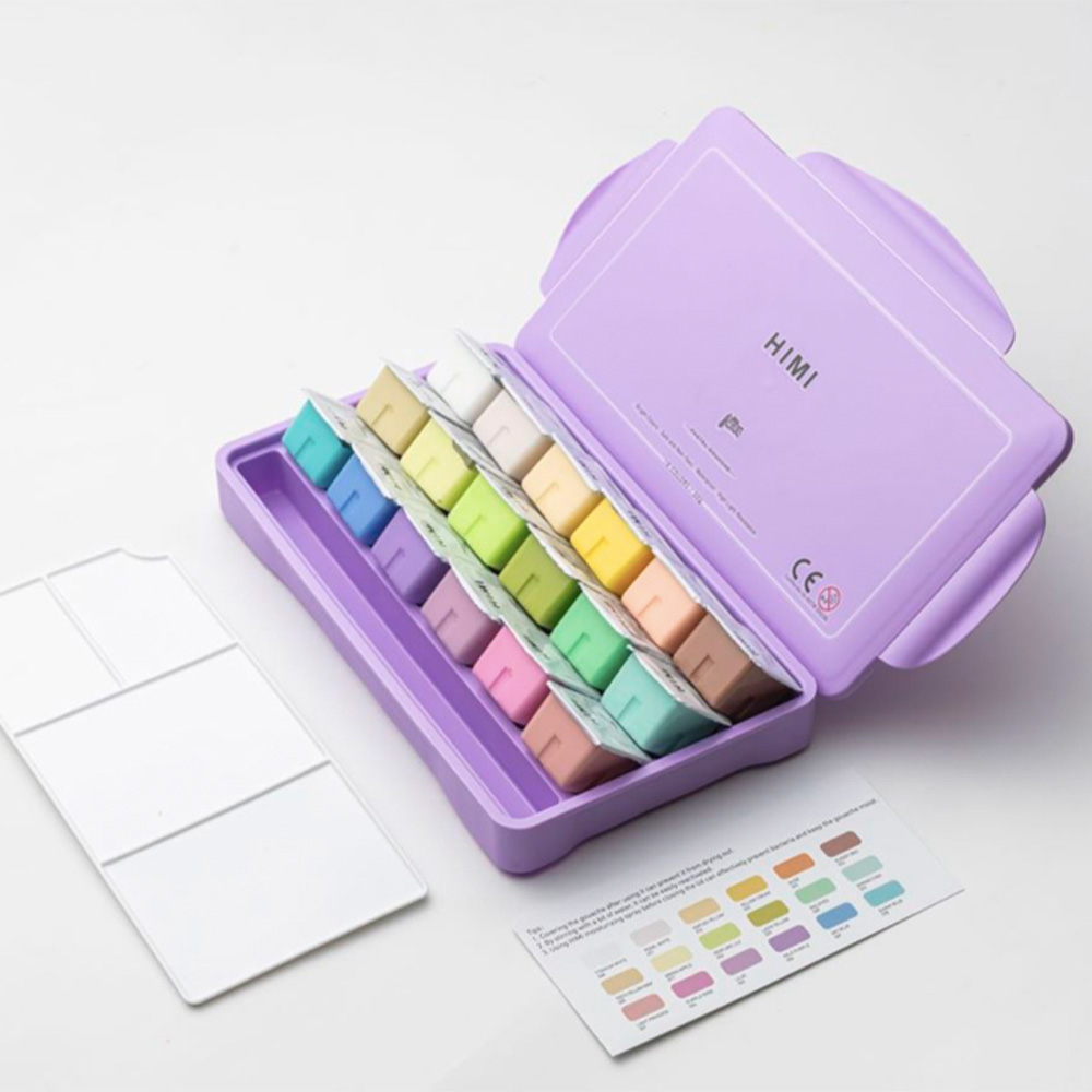 SET HIMI DE PINTURA 18 COLORES GOUACHE PASTEL 30G - 3