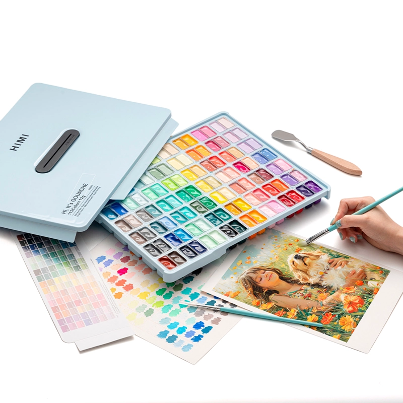 SET HIMI DE PINTURA GOUACHE 112COLORES 12G - 7