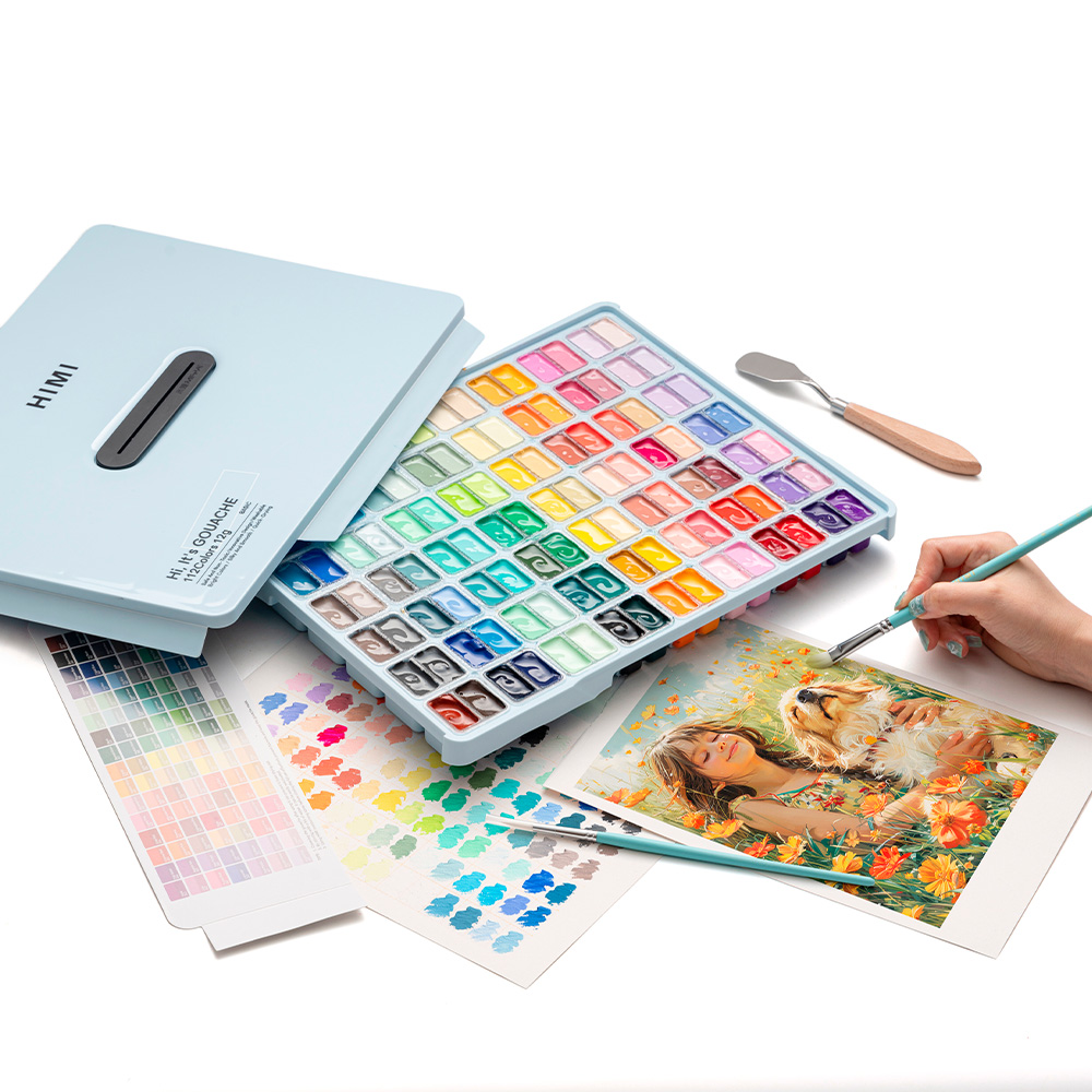 SET HIMI DE PINTURA GOUACHE 112COLORES 12G - 7