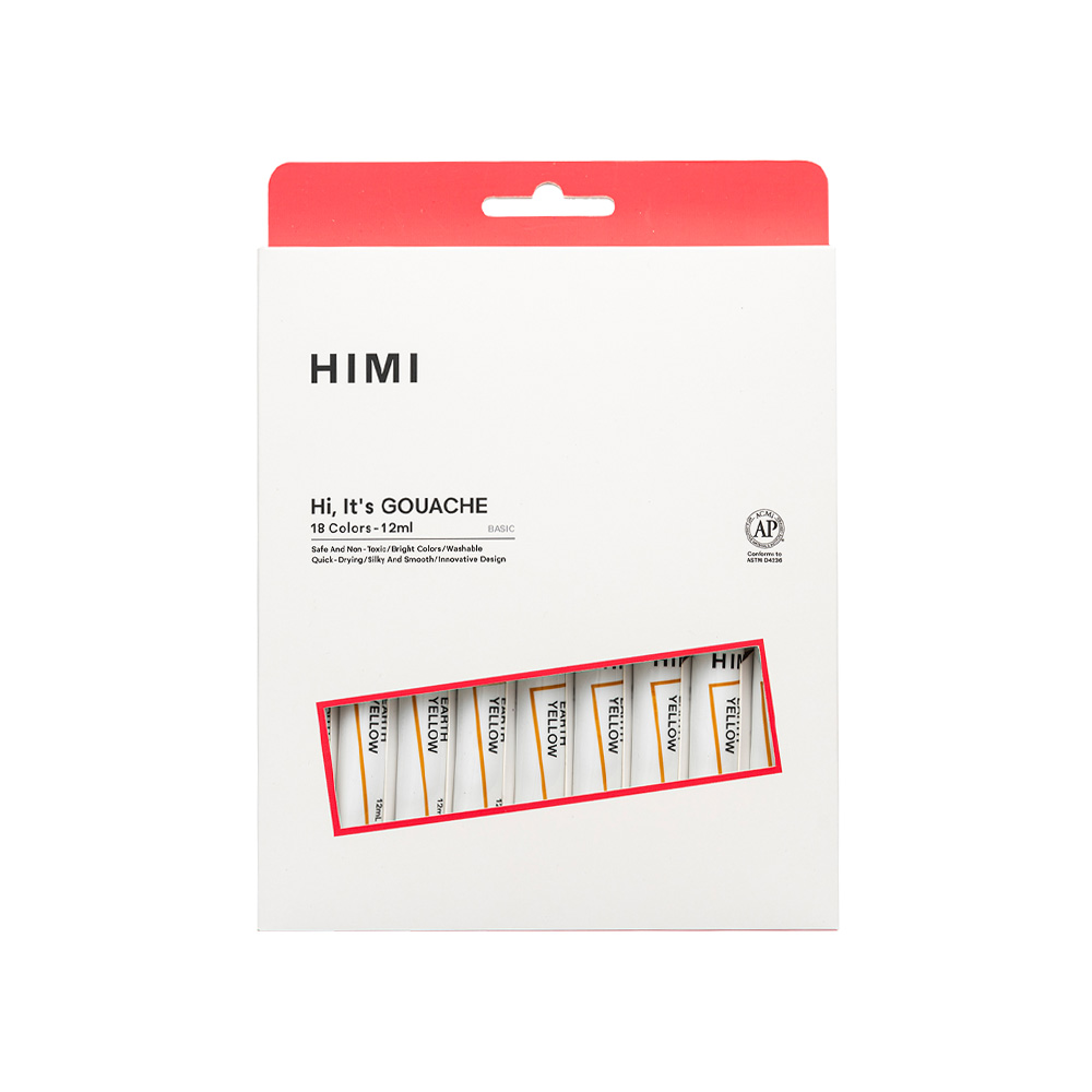 SET HIMI 18 TUBOS DE PINTURA GOUACHE 12ML - 1