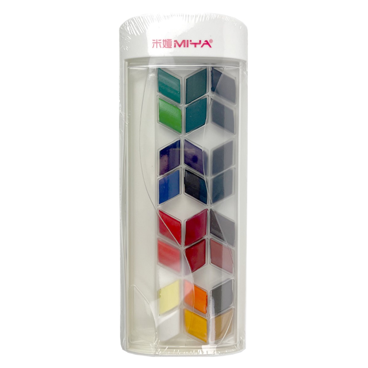 SET ROMBO DE ACUARELA HIMIMIYA 24 COLORES + PINCEL + LAPIZ GR - 1