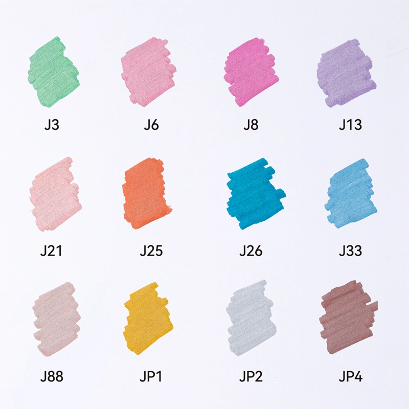 ARRTX MARCADORES METALICOS DE PINTURA ACRILICA DE 12 COLORES - 4