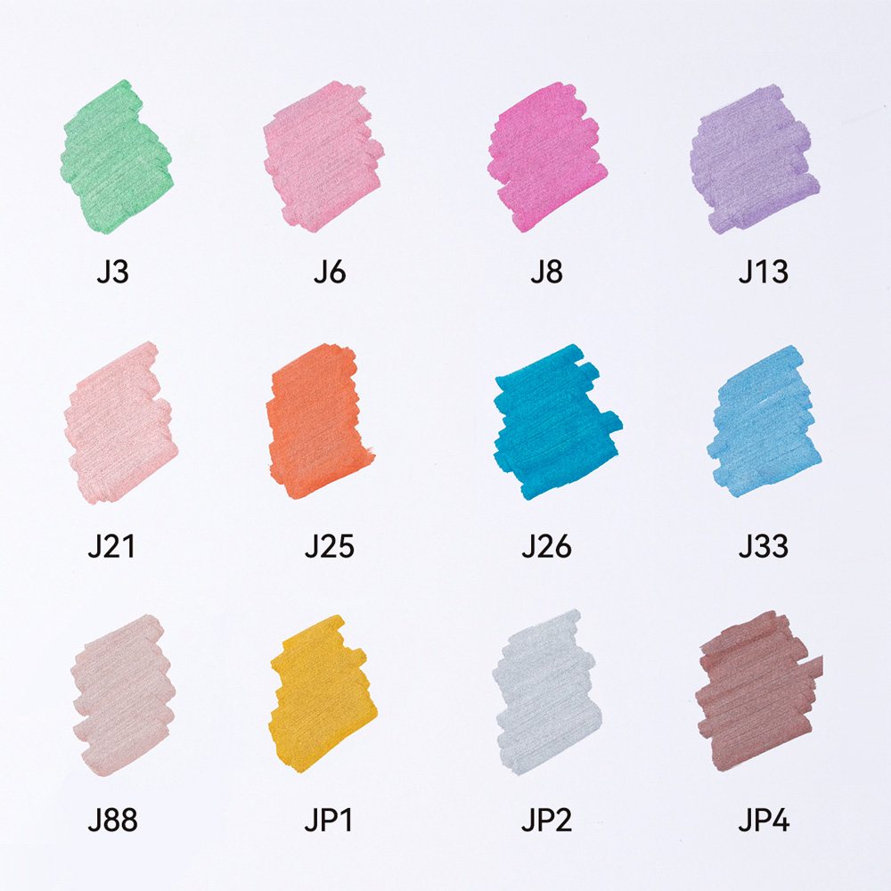 ARRTX MARCADORES METALICOS DE PINTURA ACRILICA DE 12 COLORES - 4