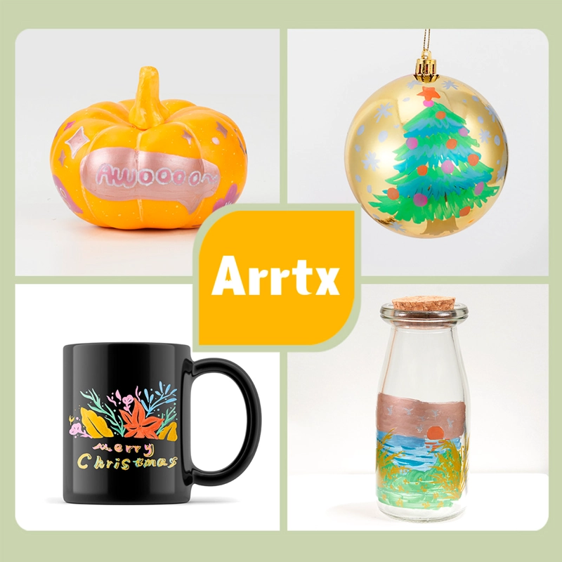 ARRTX MARCADORES METALICOS DE PINTURA ACRILICA DE 12 COLORES - 6