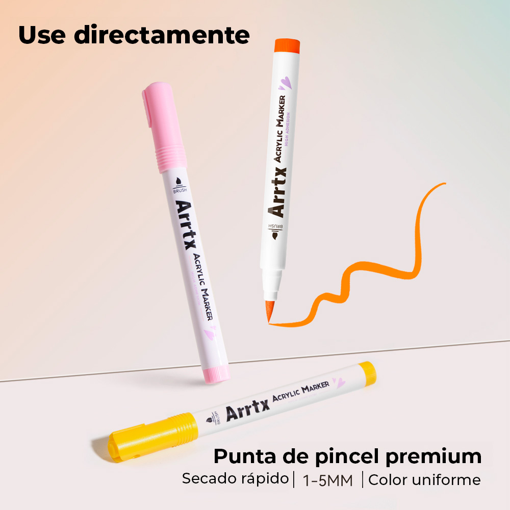 ARRTX MARCADORES ACRILICO 36 COLORES - 2