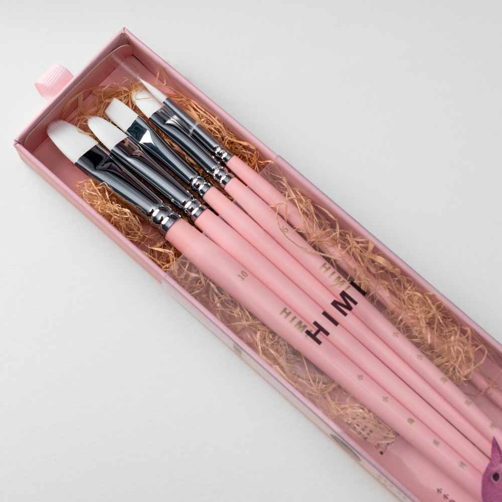 HIMI - MIYA LITTLE BIRD SET DE 5 PINCELES ROSADO - 3