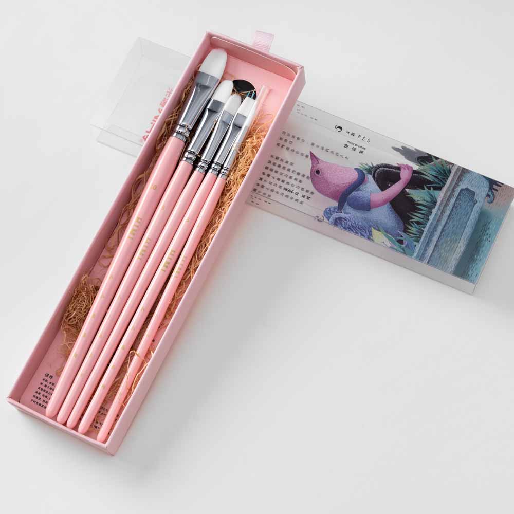 HIMI - MIYA LITTLE BIRD SET DE 5 PINCELES ROSADO - 8
