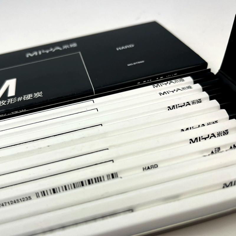 LAPIZ DE CARBON MIYA M SERIES 10UNDS, DURO - 4