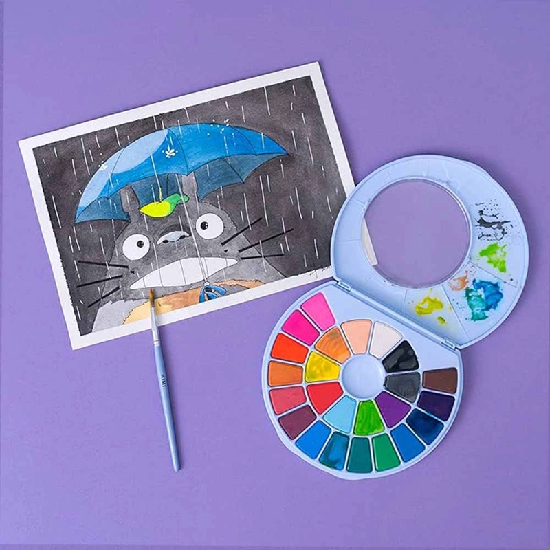HIMI- MIYA SET PINTURA SOLIDA 24 COLORES (ESTUCHE AZUL) - 3