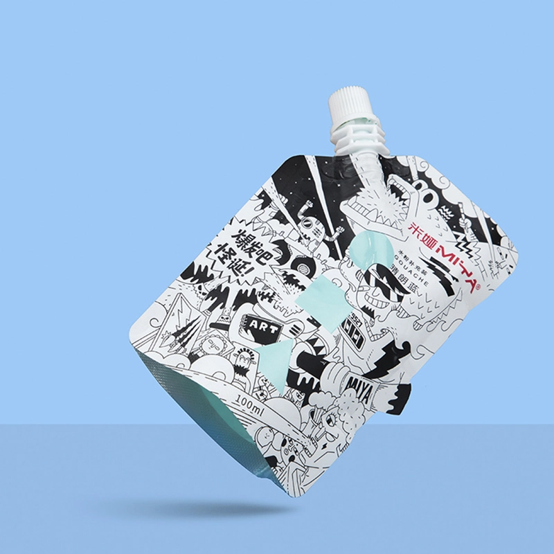 BOLSA MIYA DE GOUACHE BLANCO TITANIUM, 100 ML - 3