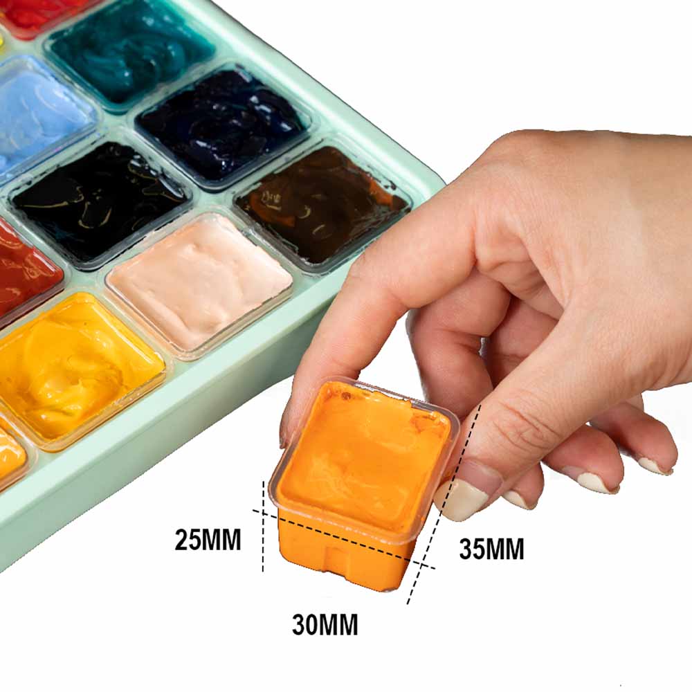SET MIYA GOUACHE 24 COLORES / 30GR SIN PINCELES ROSADO - 4