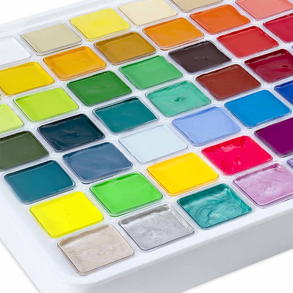 SET HIMI GOUACHE 56 COLORES / 30GR (ESTUCHE BLANCO) - 4
