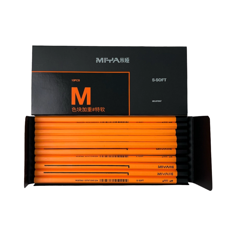 LAPIZ DE CARBON MIYA M SERIES 10 UNDS, S-SOFT - 3