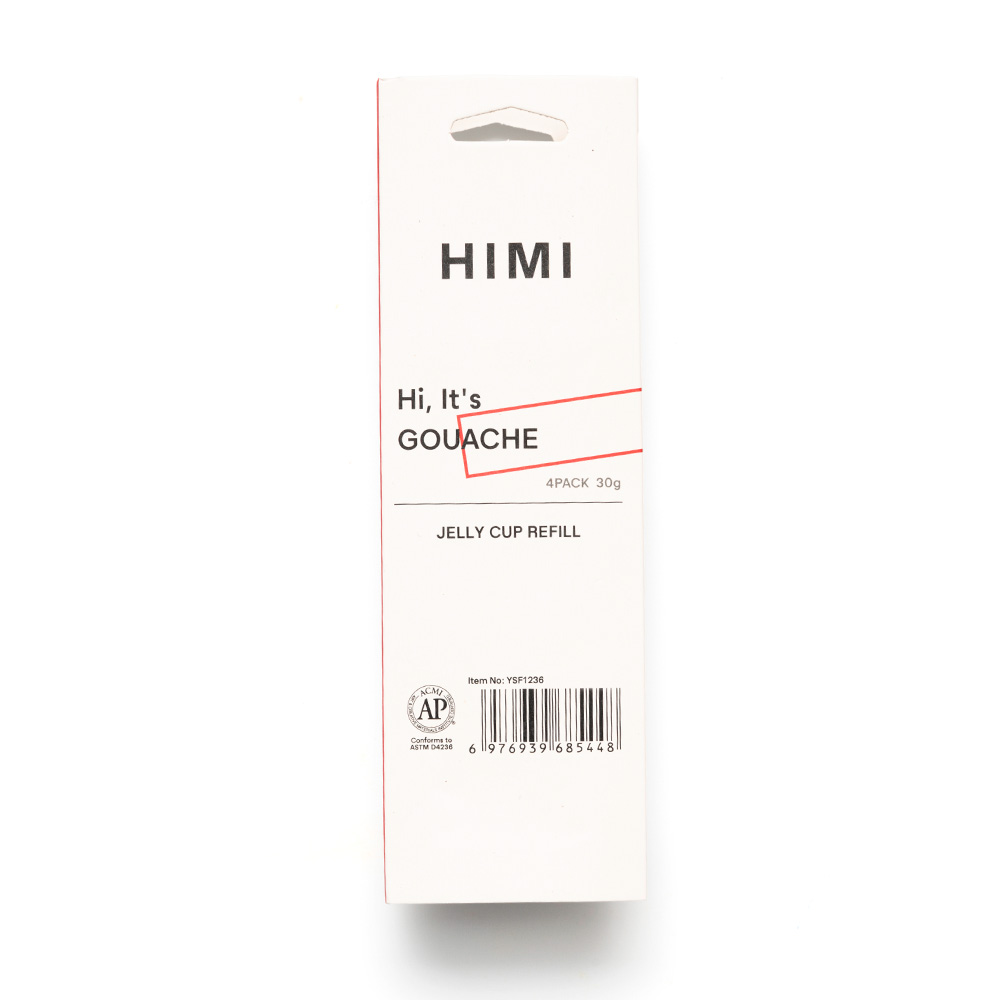HIMI RECARGA GOUACHE 4 UNIDADES 30G BLANCO TITANIO - 1