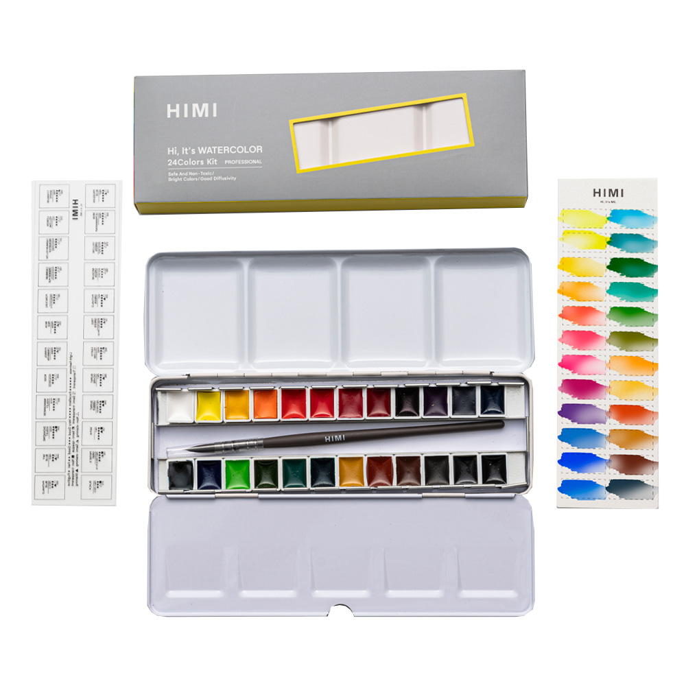 SET HIMI 24 PINTURA ACUARELA, 2ML - 2