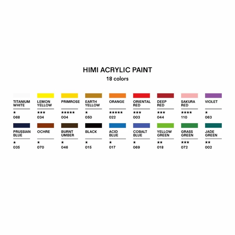TUBOS DE PINTURA ACRILICA HIMI, 12ML/18COLORES - 2