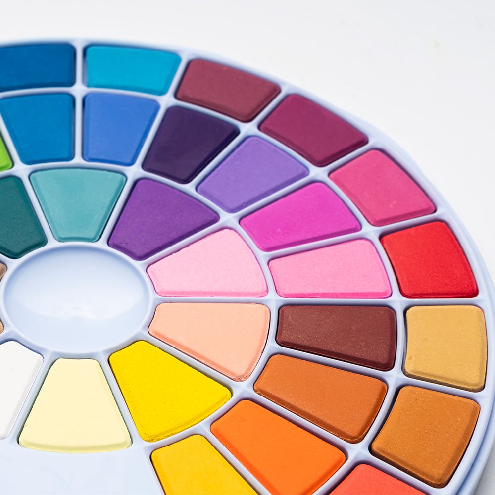 SET HIMI PINTURA SOLIDA A BASE DE AGUA 24 COLORES ROSADO - 5