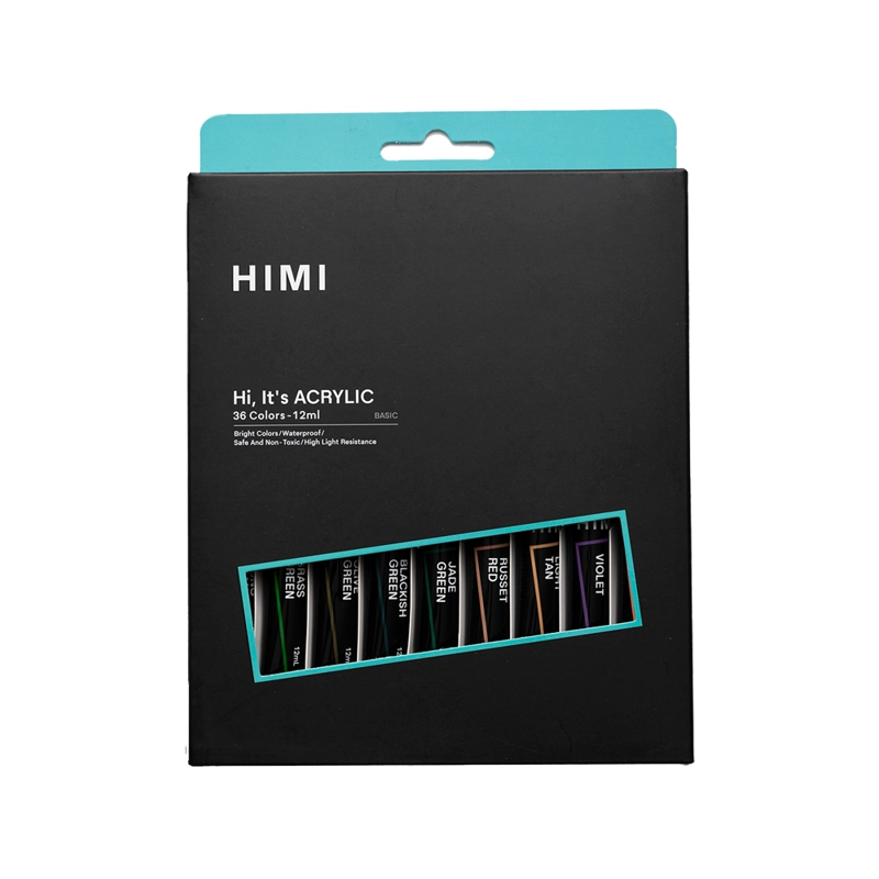 SET HIMI DE TUBO ACRILICO 12 ML - 36 COLORES - 1