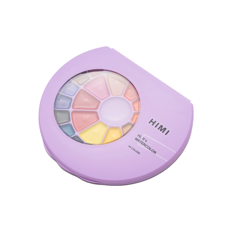 SET HIMI 24 PINTURA SOLIDA SEMI HUMEDAD ( ESTUCHE MORADO) - 2