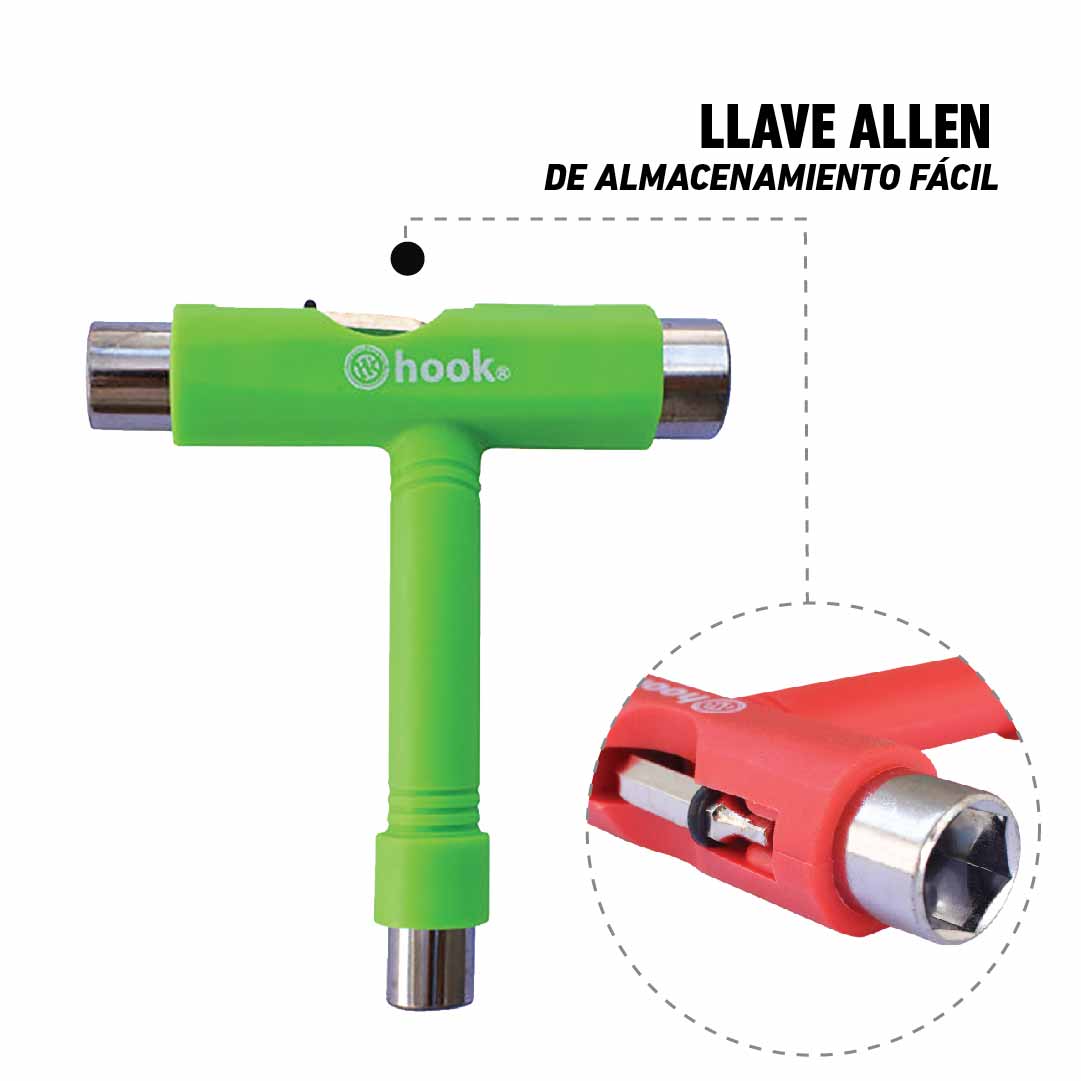 HERRAMIENTA PARA PATINES HOOK /PENNY GREEN - 4