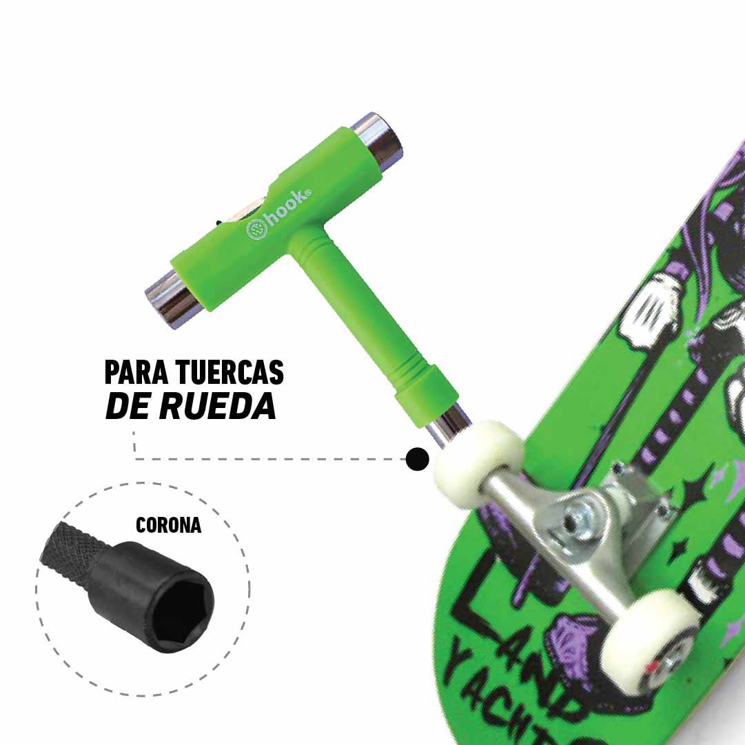 HERRAMIENTA PARA PATINES HOOK /PENNY GREEN - 6