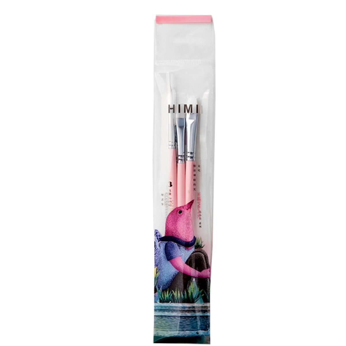 PINCELES HIMI PAJARITO EDICIÓN EXPRESS 3UNDS ROSA - 1