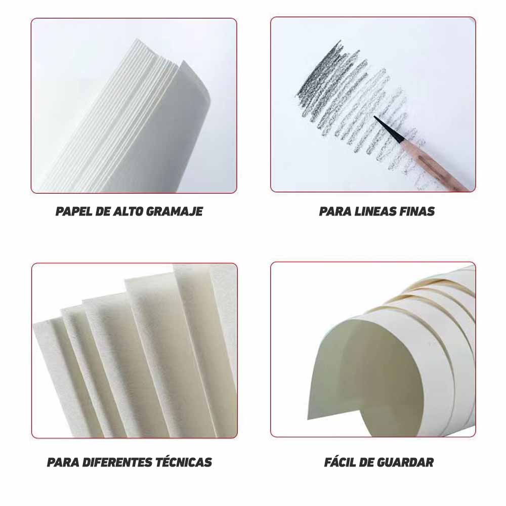 PAPEL PARA BOCETOS HIMI-MIYA, 20PCS, 8K/160G - 5