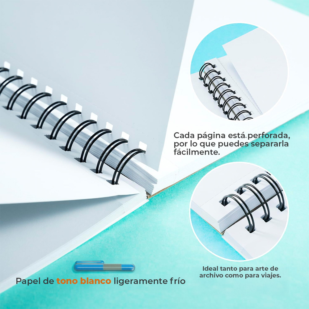 OHUHU BLOCK MARCADORES ANILLADO ESPIRAL(22.5X21 60HJS 150G) - 3