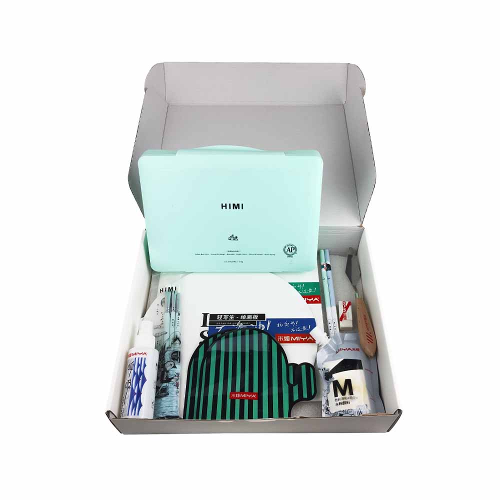 SET GOUACHE 24 COLORES + 12 PRODUCTOS HIMI MIYA PARA ARTISTA - 3