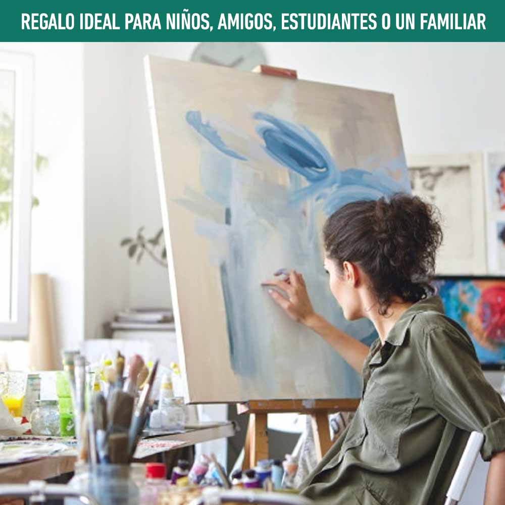 SET GOUACHE 24 COLORES + 12 PRODUCTOS HIMI MIYA PARA ARTISTA - 6