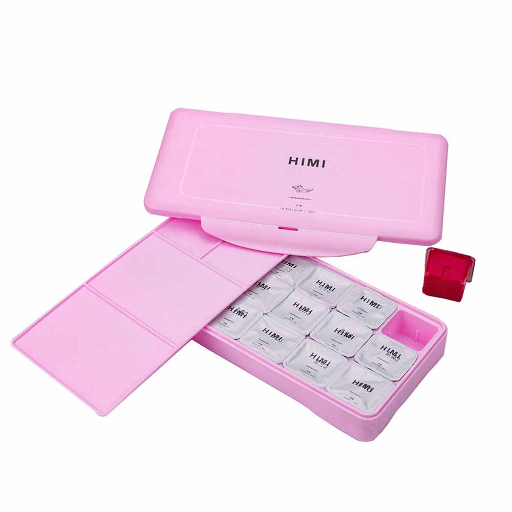 SET MIYA GOUACHE 18 COLORES / 30GR SIN PINCELES ROSADO - 6