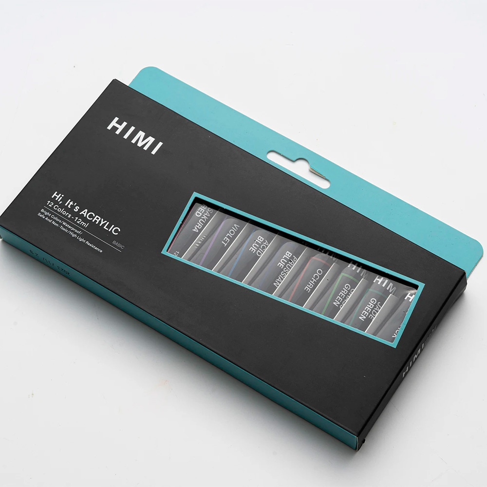 HIMI SET DE TUBOS DE ACRILICO 12 ML 12 COLORES - 2
