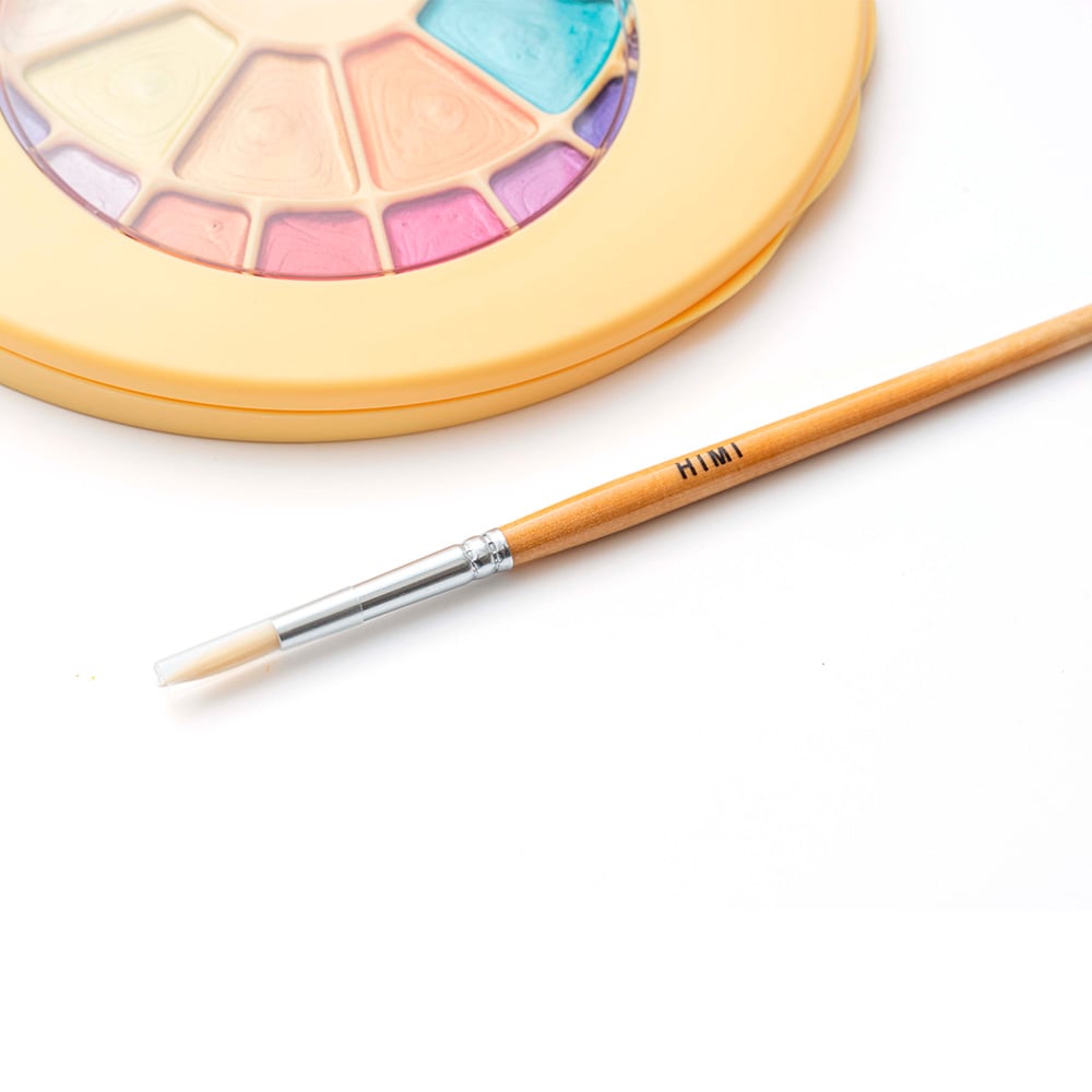 HIMI SET PINTURA SEMI HUMEDA 24 COLORES METALIZADOS (ESTUCHE AMARILLO) - 5