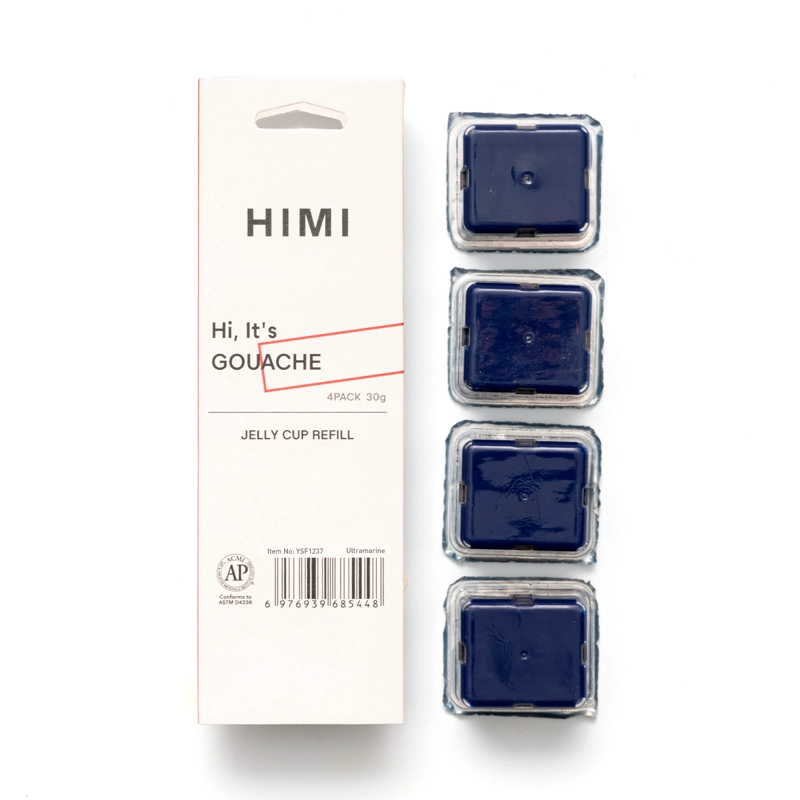 HIMI RECARGA GOUACHE 4 UNIDADES 30G ULTRAMARINE - 1