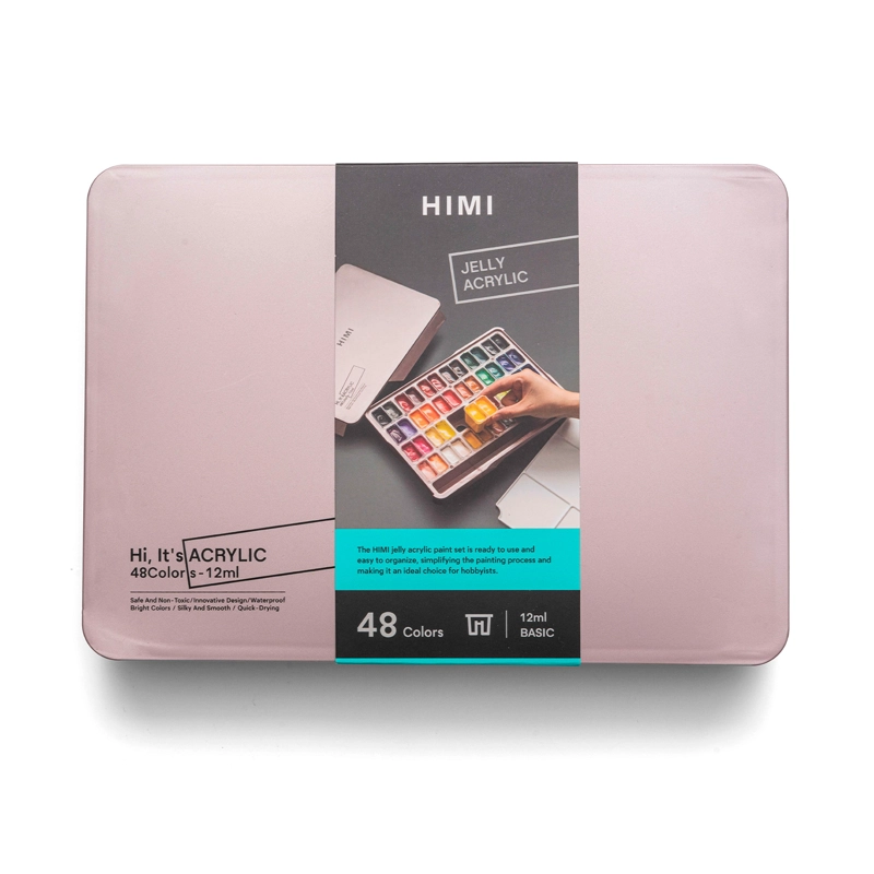 HIMI SET PINTURA ACRILICA TWIN CUP 12 ML 48 COLORES - 1