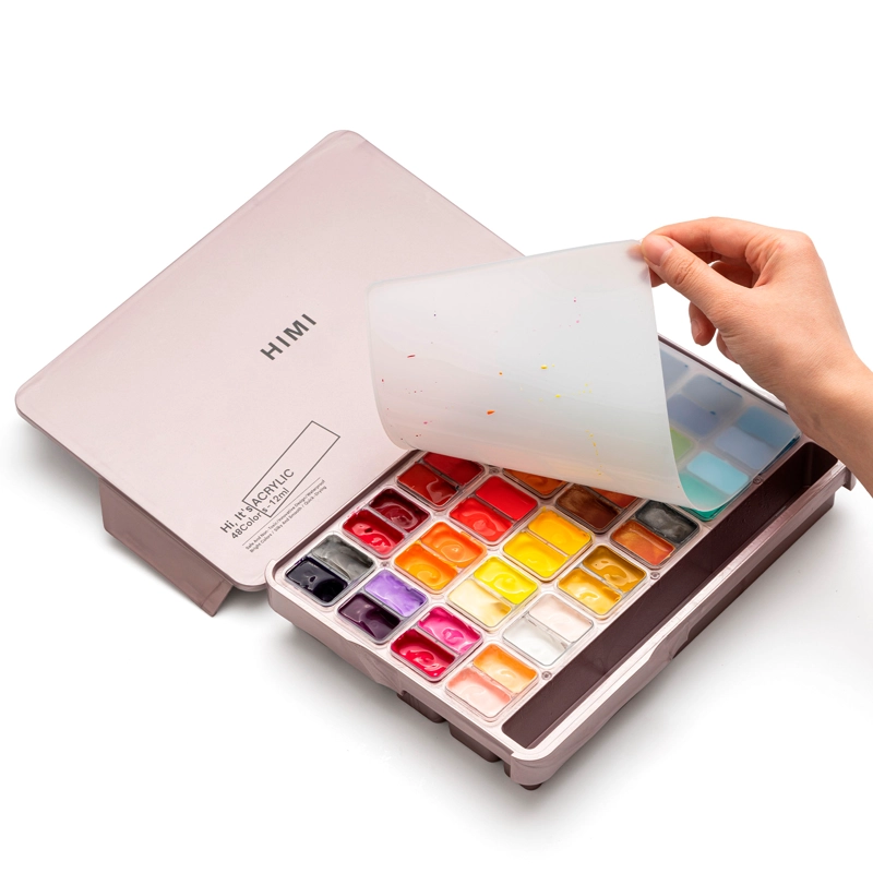 HIMI SET PINTURA ACRILICA TWIN CUP 12 ML 48 COLORES - 4