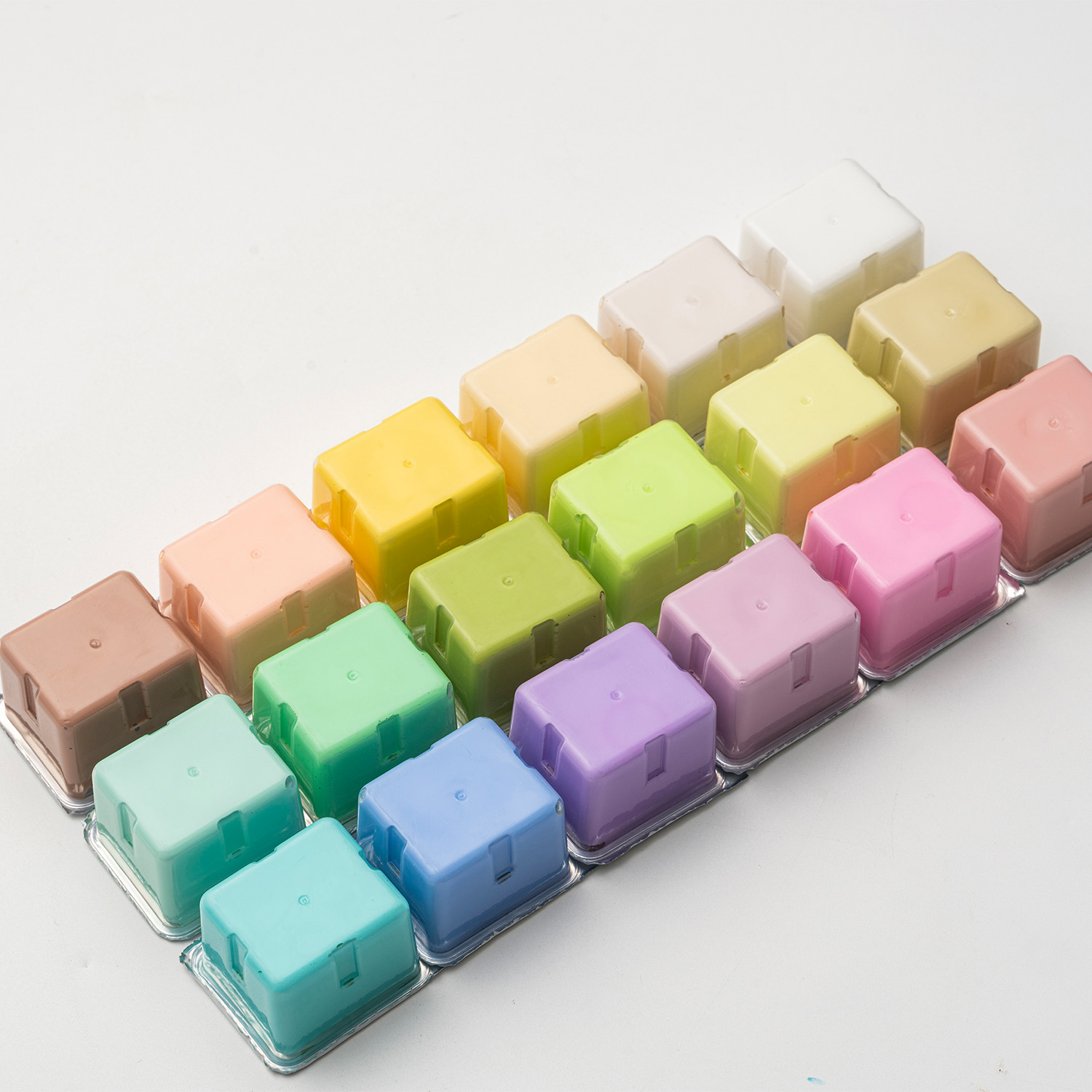 HIMI SET GOUACHE 18 COLORES PASTEL 12G + 3 PINCELES MORADO - 3