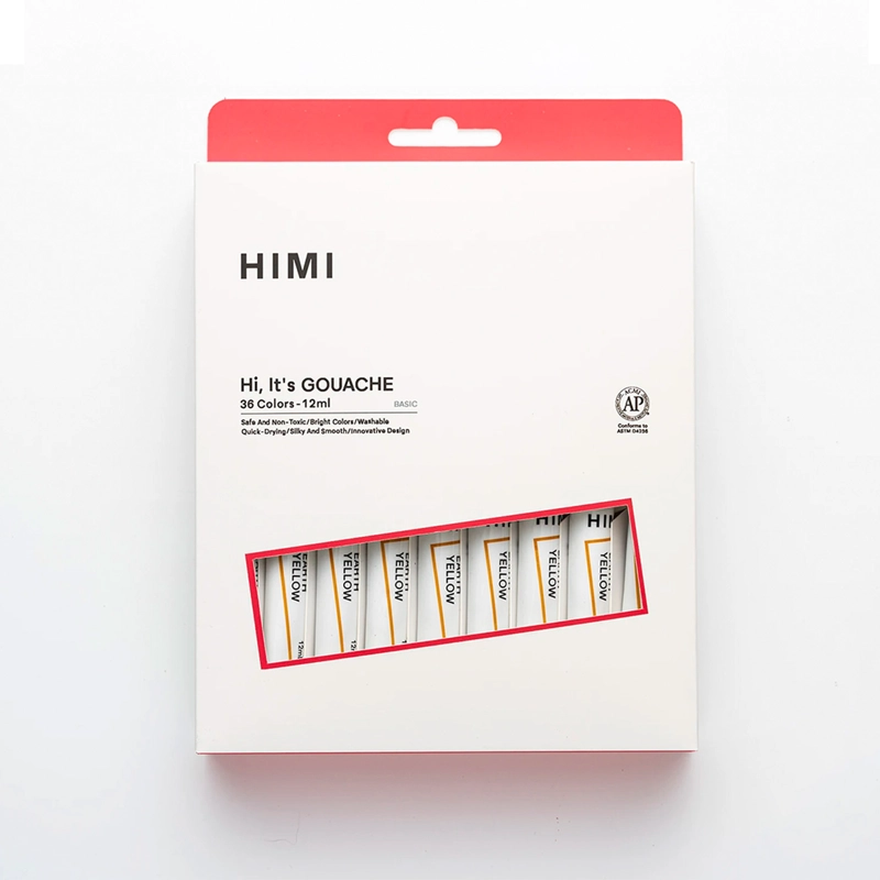 HIMI SET DE 36 TUBOS DE PINTURA GOUACHE 12ML - 1