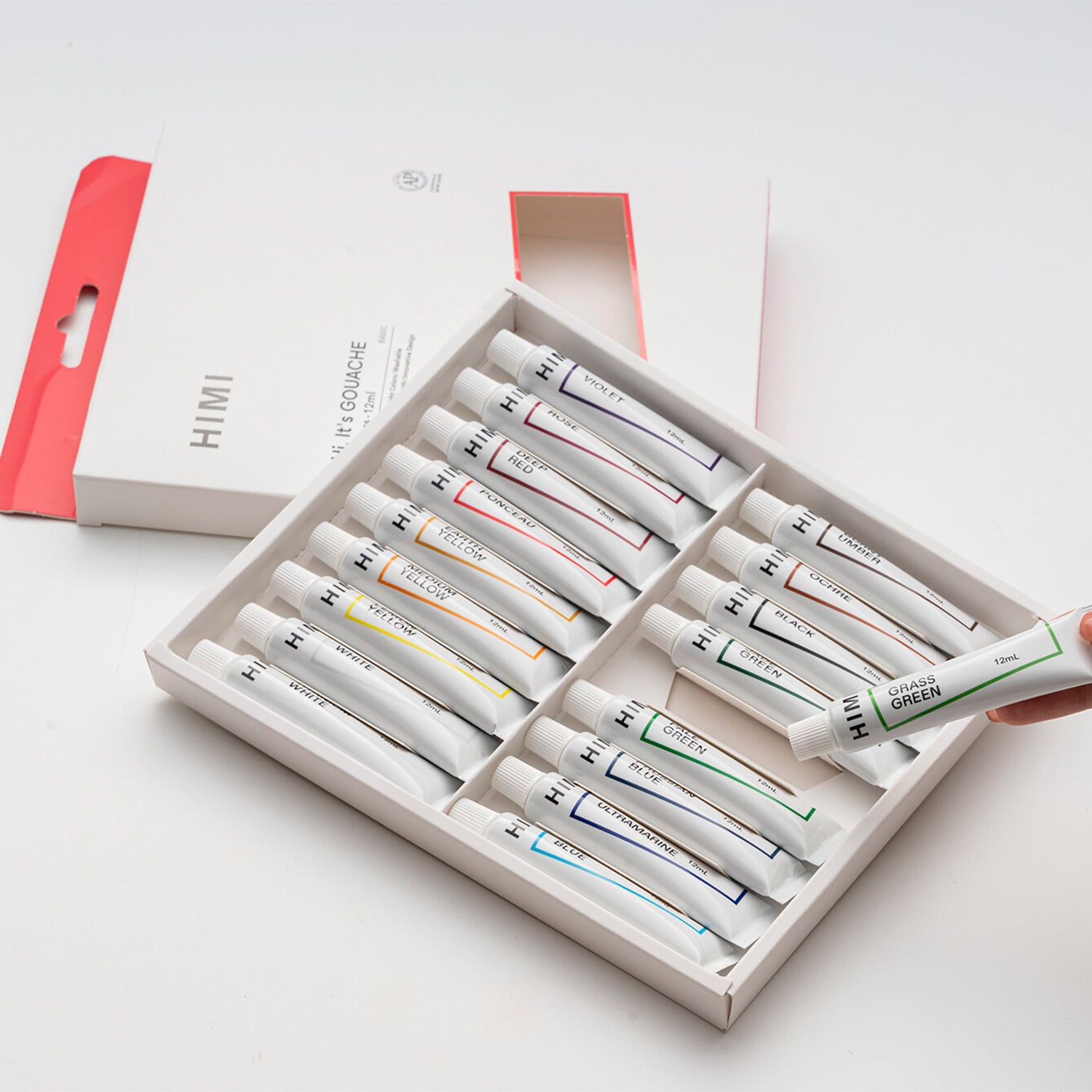 HIMI SET DE 36 TUBOS DE PINTURA GOUACHE 12ML - 2