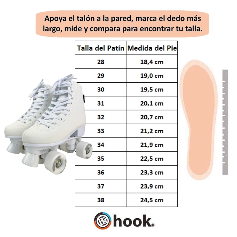 PATINES HOOK SCHOOL WHITE - 2