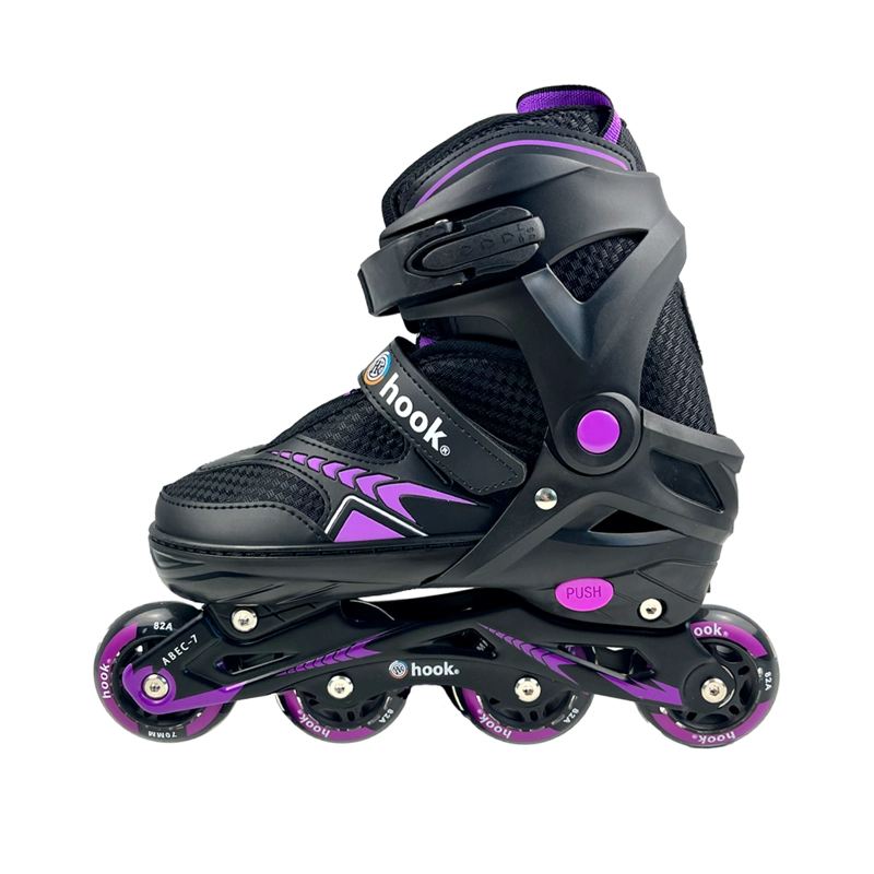 PATINES EN LINEA EXTENSIBLES HOOK FITNESS MORADO L (38-41) - 3