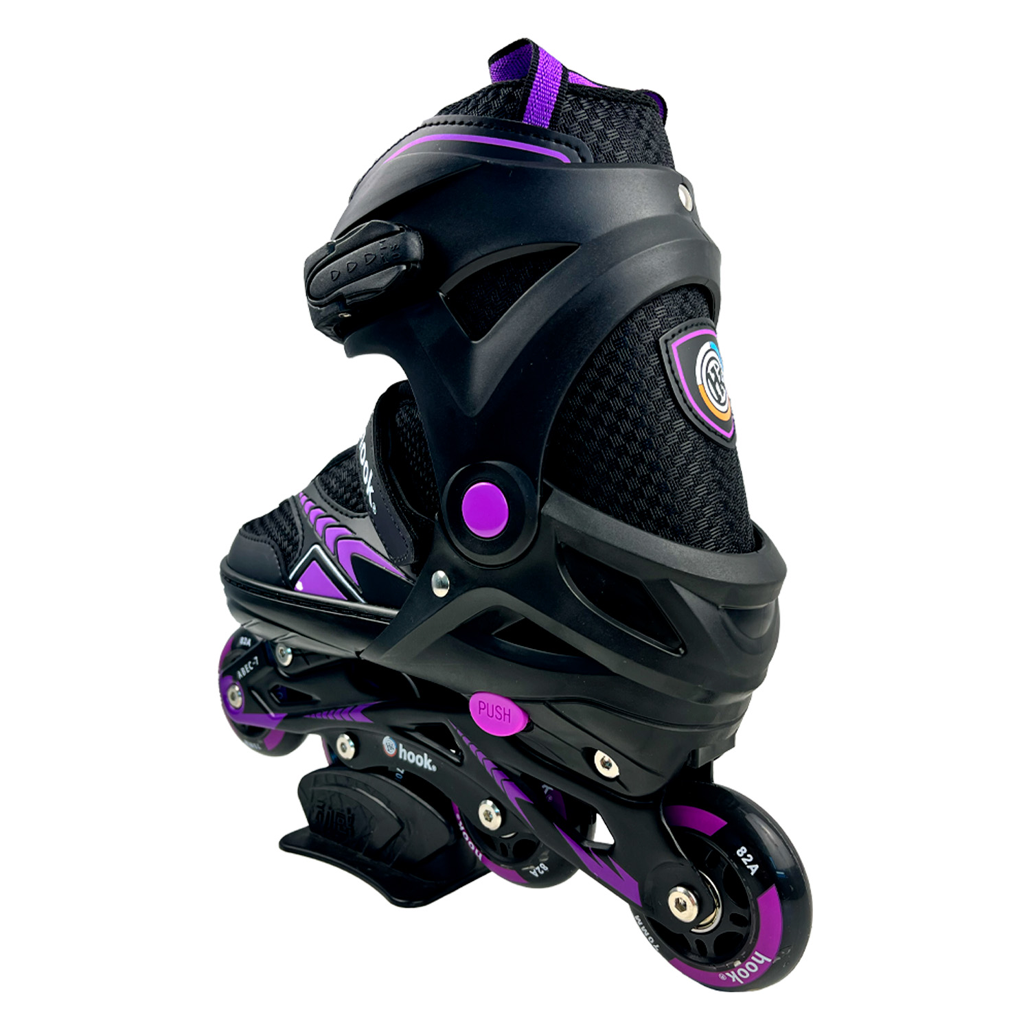PATINES EN LINEA EXTENSIBLES HOOK FITNESS MORADO L (38-41) - 4