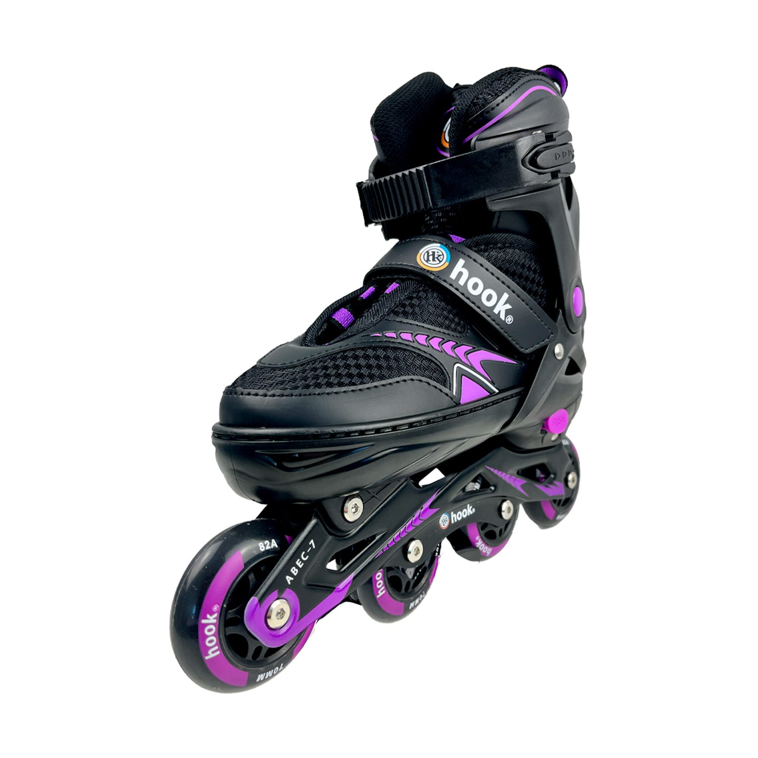 PATINES EN LINEA EXTENSIBLES HOOK FITNESS MORADO M (34-37) - 1