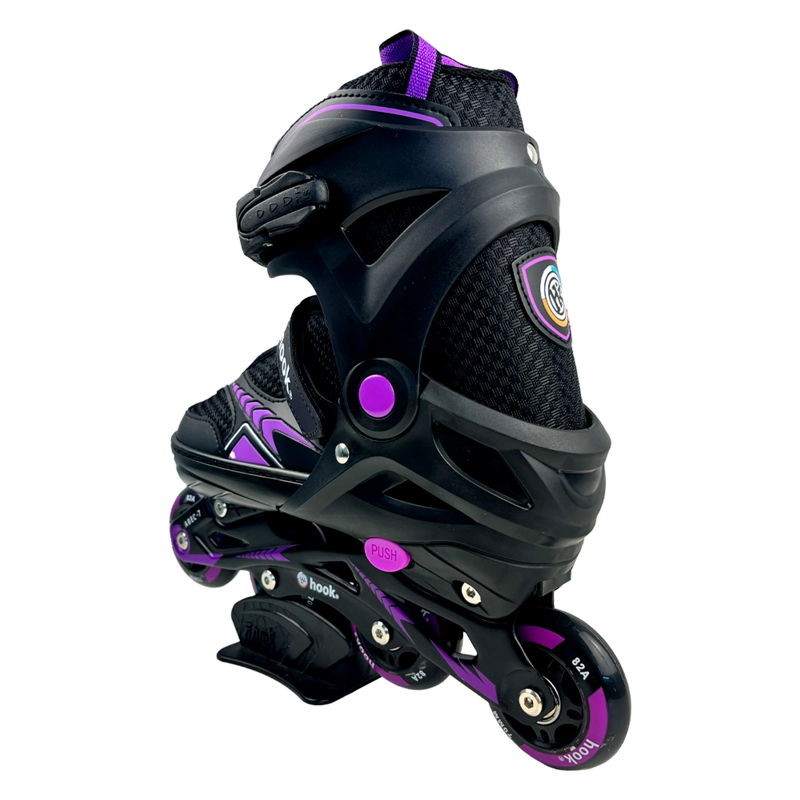 PATINES EN LINEA EXTENSIBLES HOOK FITNESS MORADO M (34-37) - 4