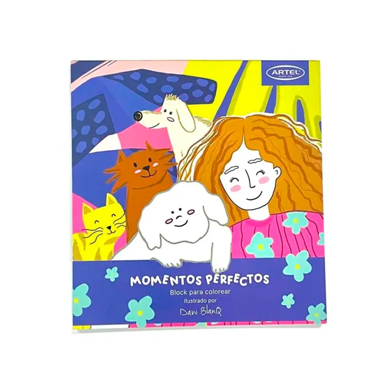 LIBRO PARA COLOREAR MOMENTOS PERFECTOS POR DANI BLANQ - 1