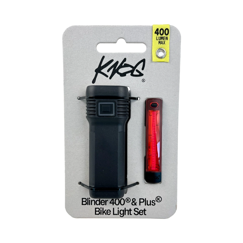 SET DE LUCES KNOG BLINDER PRO 400 LM + PLUS TRASERA 20 LM - 2