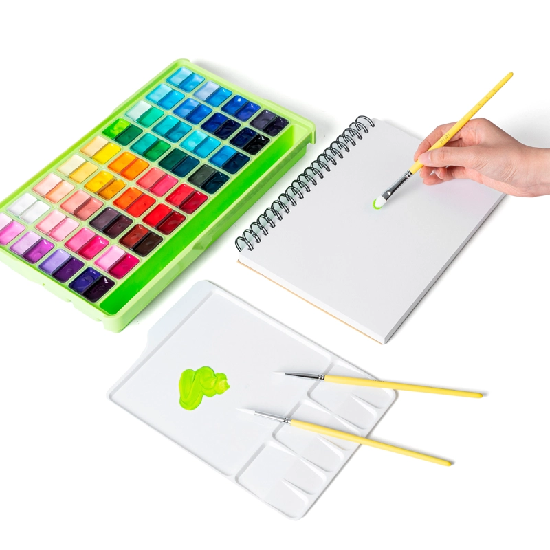HIMI SET GOUACHE 72 COLORES 12G CON MALETIN + 6 ACCESORIOS - 6