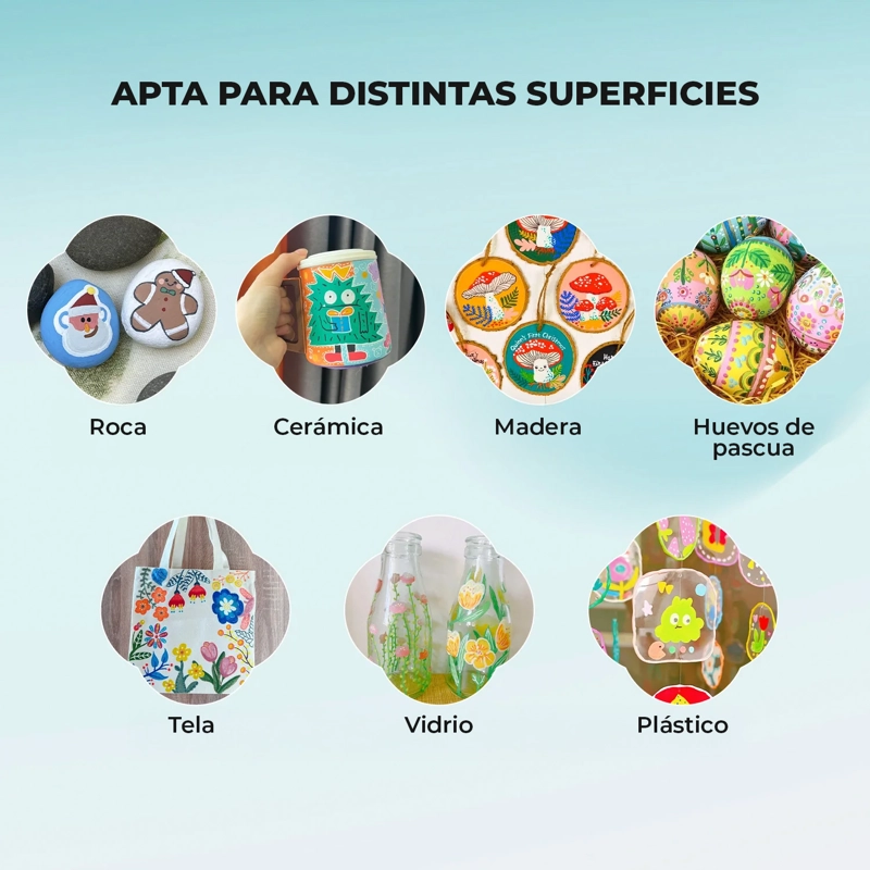 ARRTX 72 MARCADORES ACRILICOS PUNTA MEDIA + 34 PUNTAS EXTRA - 8