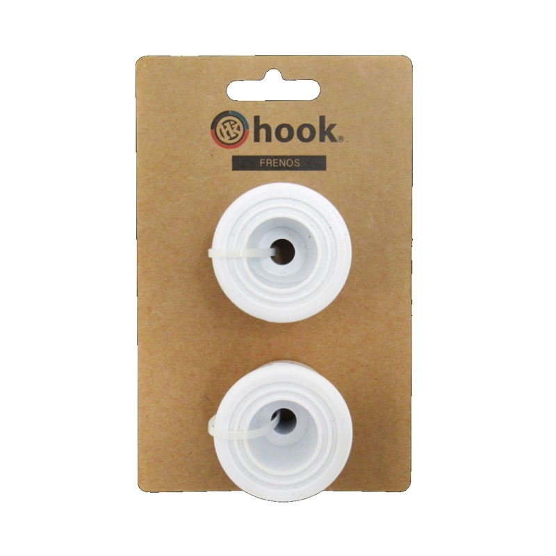 FRENOS HOOK B-PW-172 PARA PATINES SCHOOL BLANCO 2 UNIDADES - 1